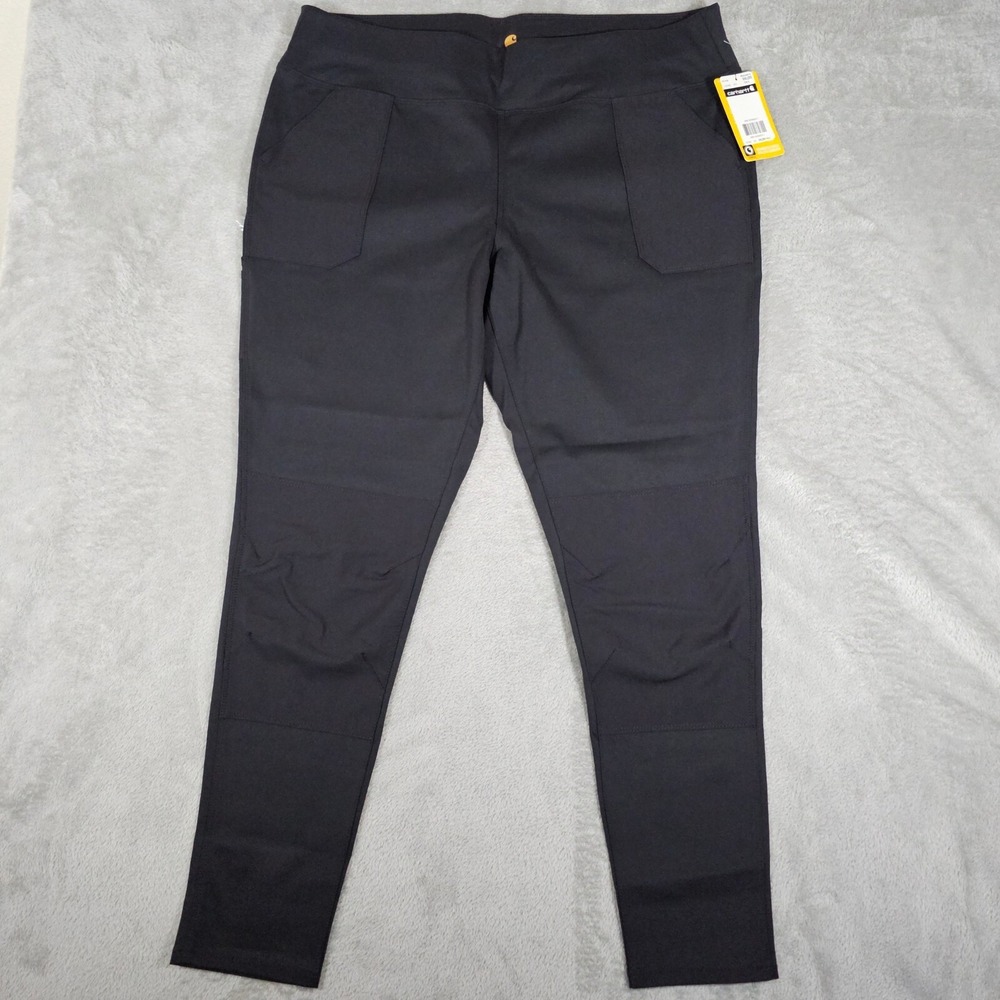 Carhartt Women's Leggings XXL Tall Black Force Fitted Lightweight Utility NWT